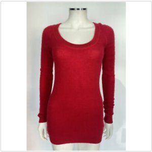 Theory Red Crew Neck Sweater